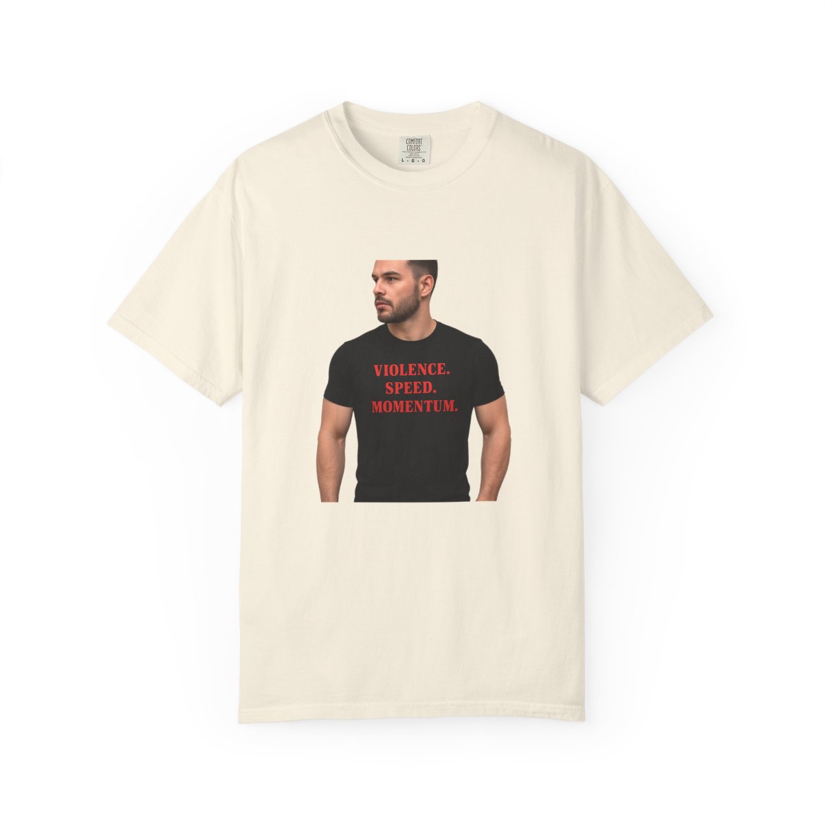 Dr Disrespect Violence Speed Momentum T-Shirt - alternate angle 2, merchandise