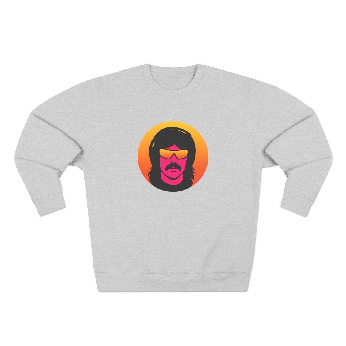 Dr Disrespect Retrowave Synthwave Sweatshirt - alternate angle 2, merchandise