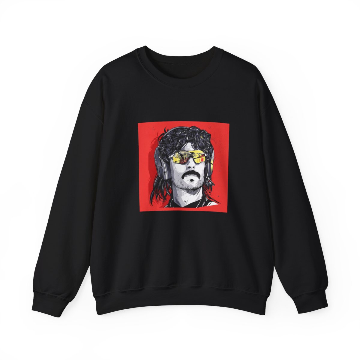 Dr Disrespect Merch Dr Disrespect Hoodie Hoodies (Black, 2XL)