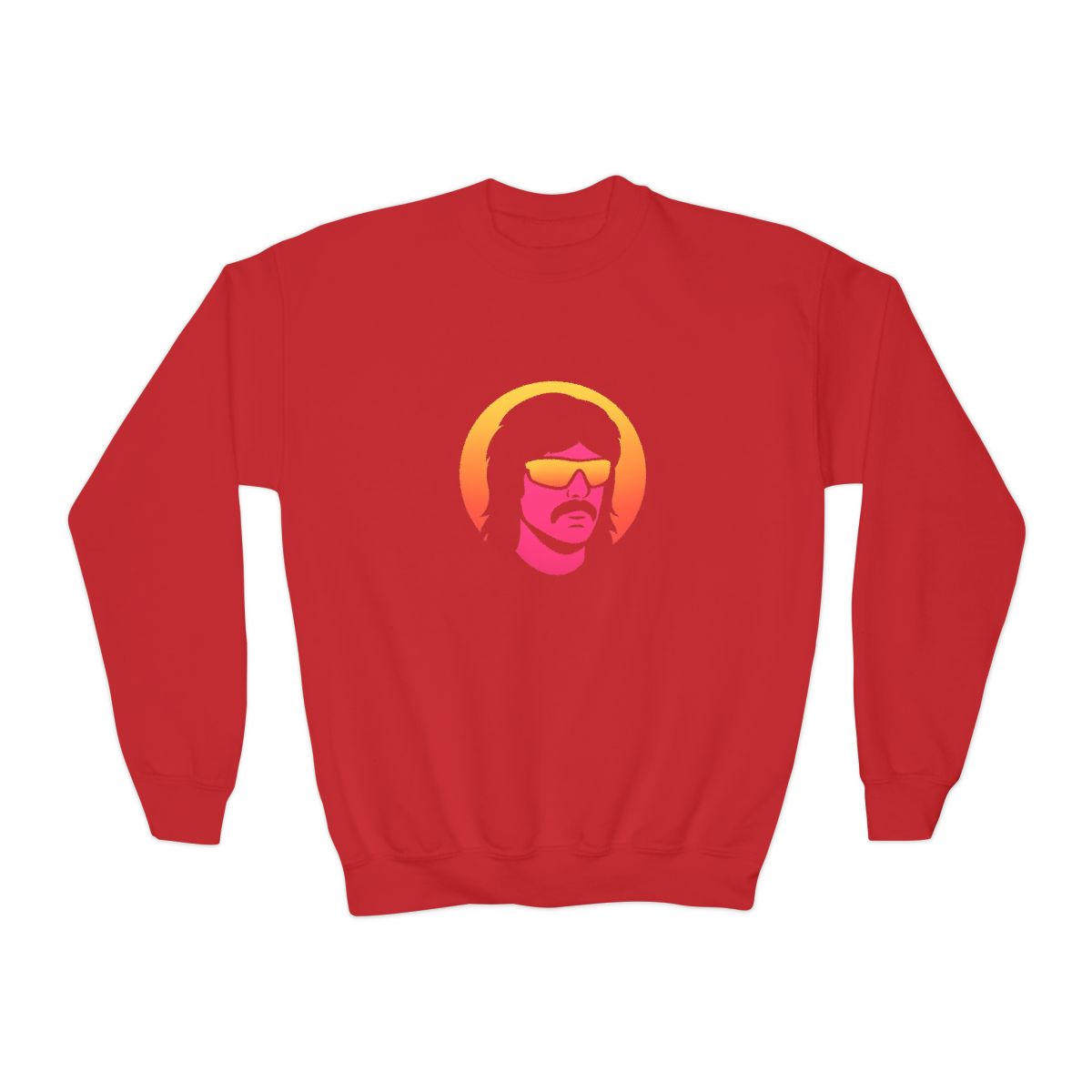 Dr Disrespect Retrowave Synthwave Kids Sweatshirt - alternate angle 4, merchandise