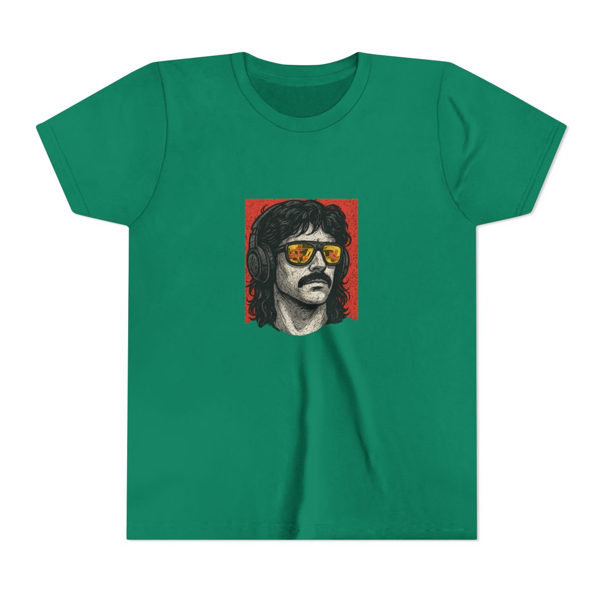 Retro Gamer Streamer Portrait Graphic Kids T-Shirt